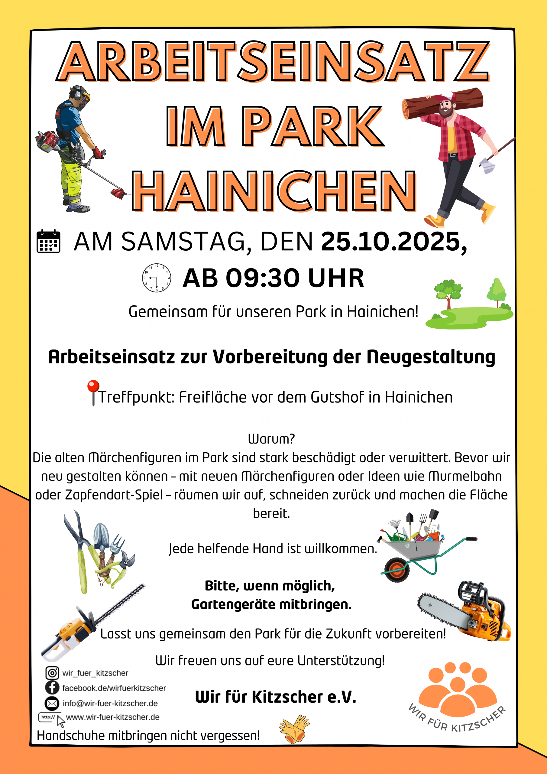 Kitzscher räumt auf – diesmal im Park Hainichen!